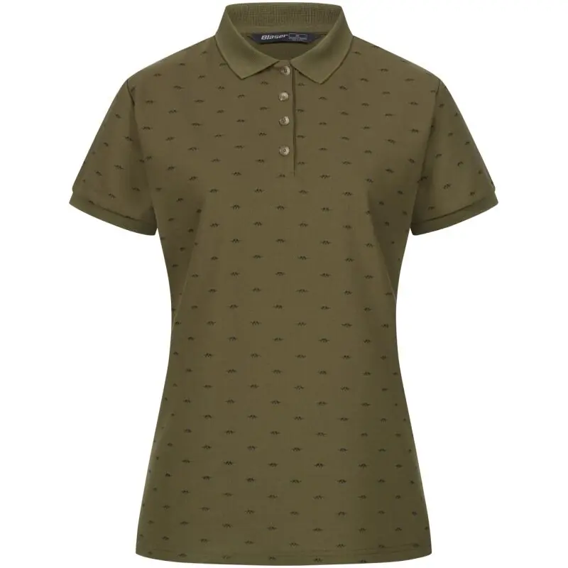 Blaser Damen Allover Polo Shirt Preisknaller