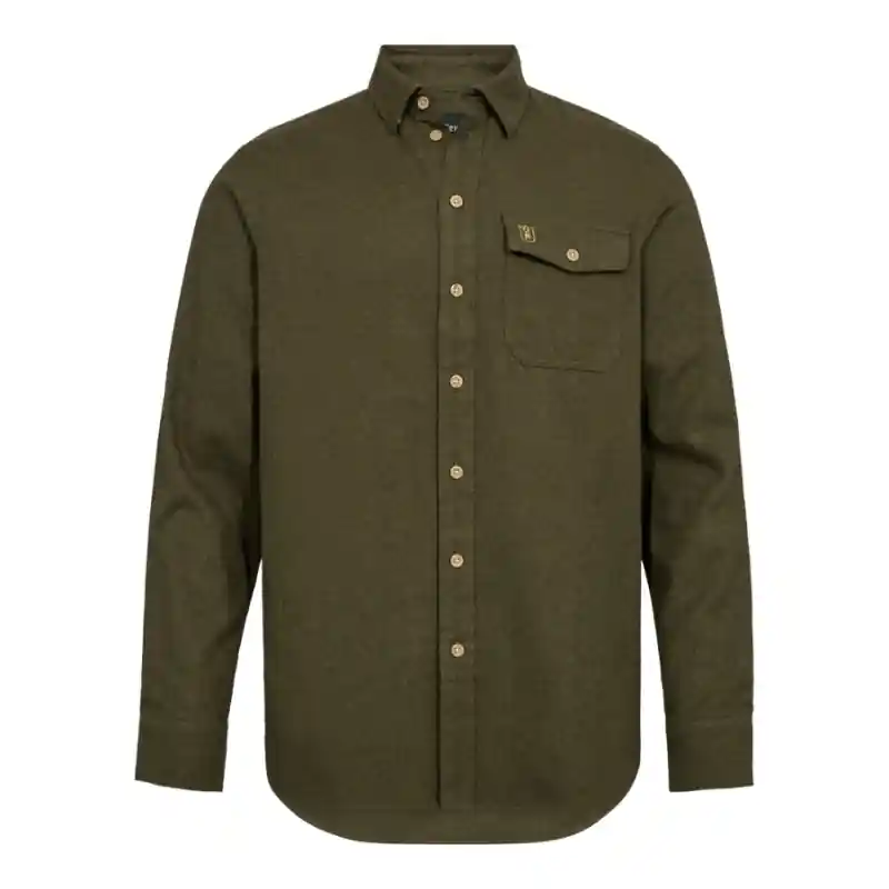 Deerhunter Herren Hemd Evan Forest Green Echt