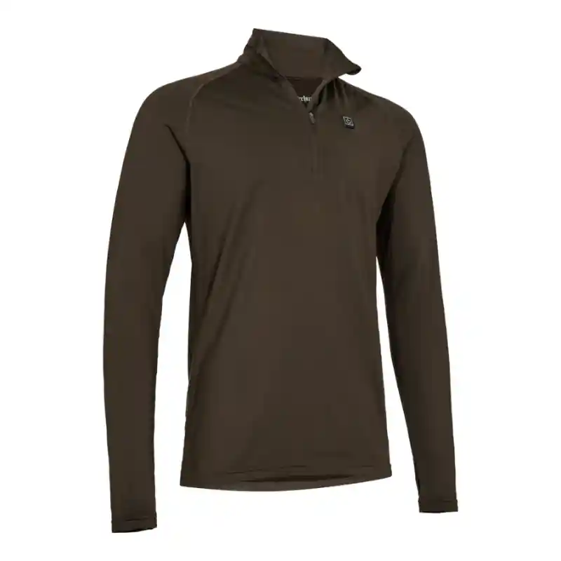 Angebot Deerhunter Unisex Unterhemd Heat Game mit 1/2-Reißverschluss Wood