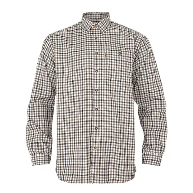 Sonderaktion Härkila Herren Hemd Milford Blue/Beige Check