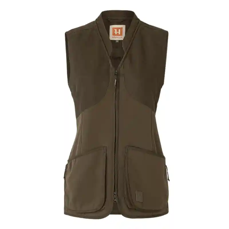 Härkila Damen Weste Shooting Skye Willow Green/Shadow Brown Super-Preis