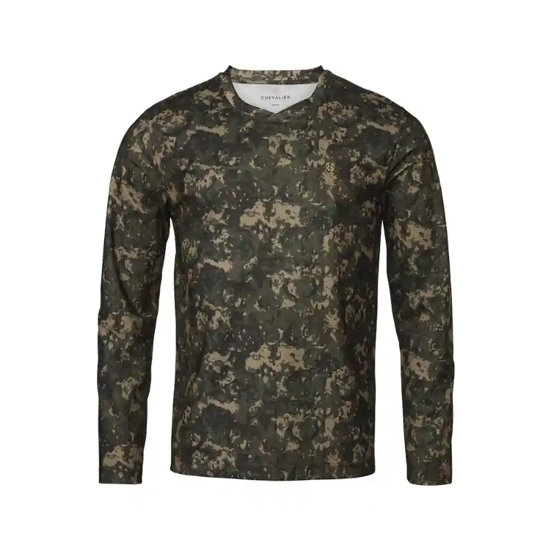 Chevalier Herren T-Shirt Stalker Technical Longsleeve Antler Camouflage Super-Preis