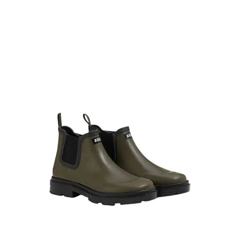Nur Für Kurze Zeit Aigle Unisex Chelsea Rain Gummistiefel Kaki