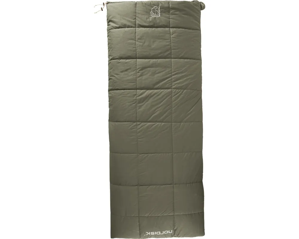 Almond -2° Schlafsack Kunstfaser Bungee Cord Brown Highlight