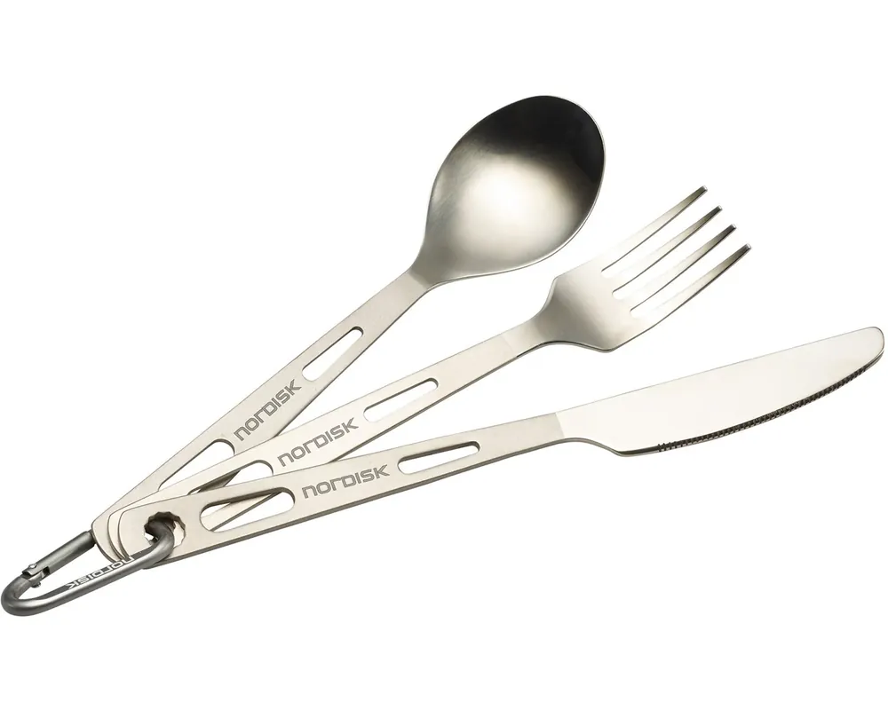 Wochenendangebot Besteckset (3 Stück) Titanium Matt Silver
