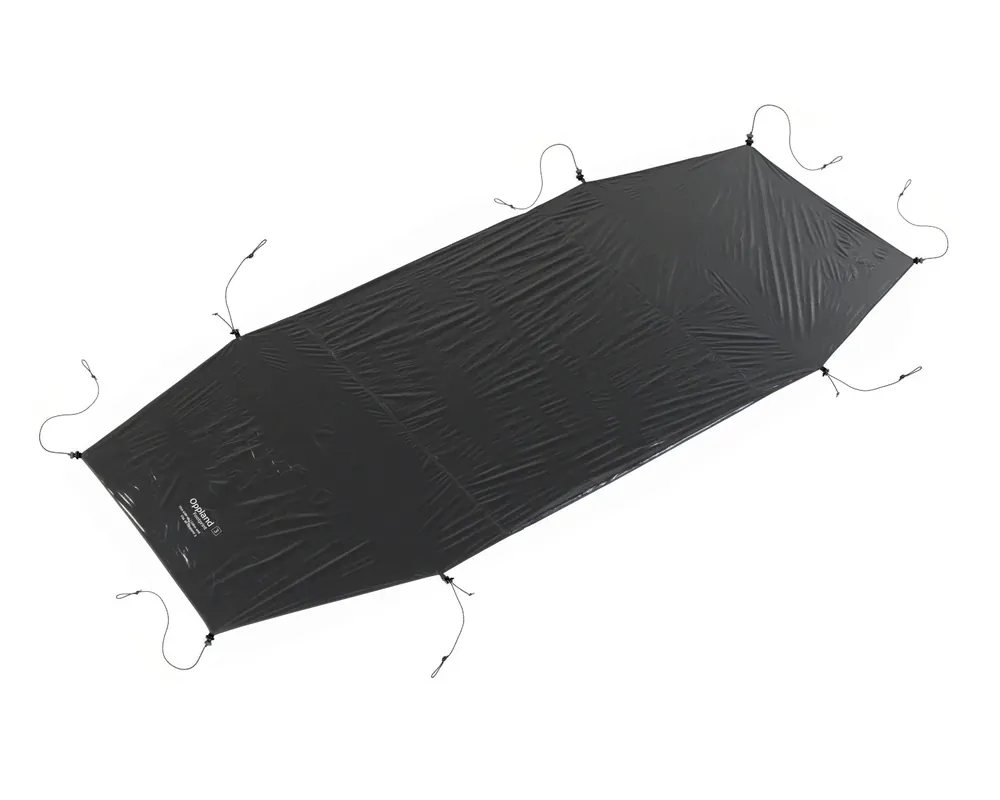 Zertifiziert Oppland 3 PU/SI/LW Zeltunterlage Black