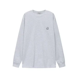 Heißes Angebot Eisbär Langarm-T-Shirt Herren Light Grey