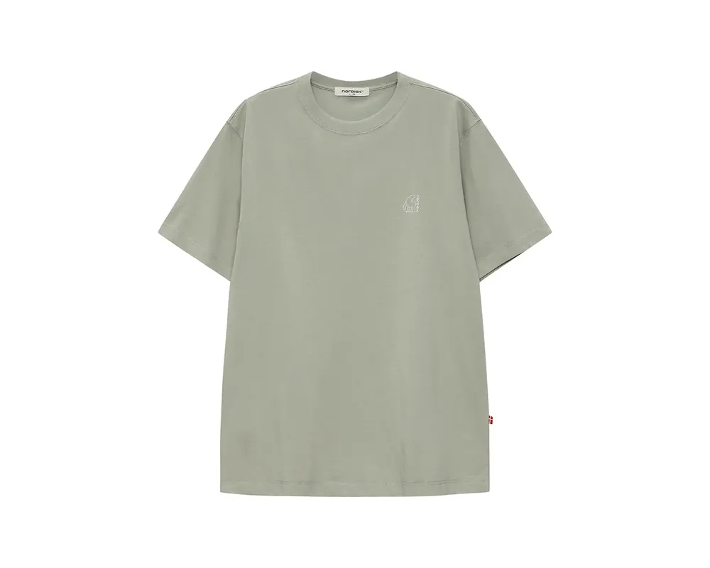 Eisbär Kurzarm-T-Shirt Unisex Khaki Versand Am Gleichen Tag