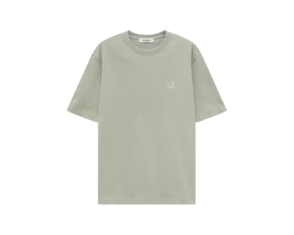 Billig Tea Time Cartoon Eisbär T-Shirt Unisex Khaki