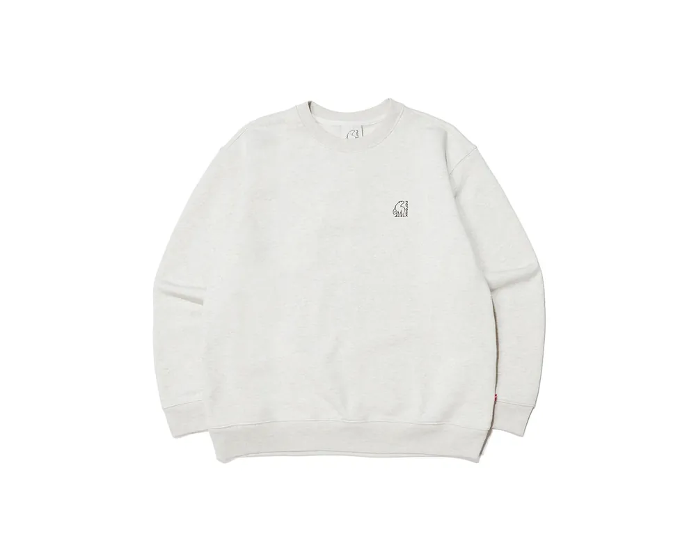 Camping Sweatshirt Unisex Oatmeal Melange Beige Knallerangebot