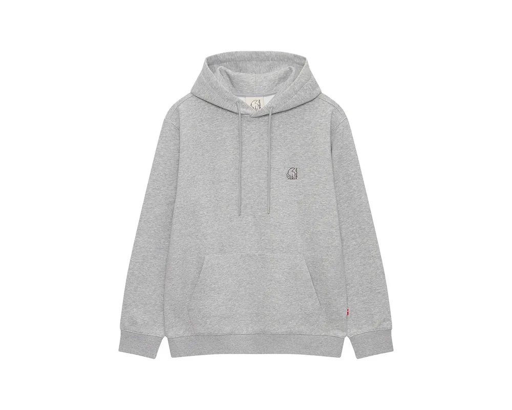 Basic Hoodie Unisex Grey Melange Direktkauf