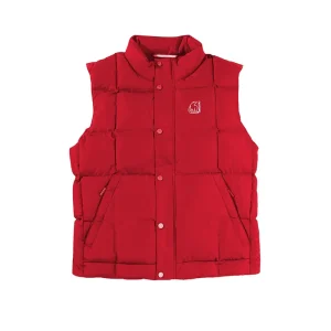 Neu 125 Jahre Caravan Unisex Daunenweste Samba Red