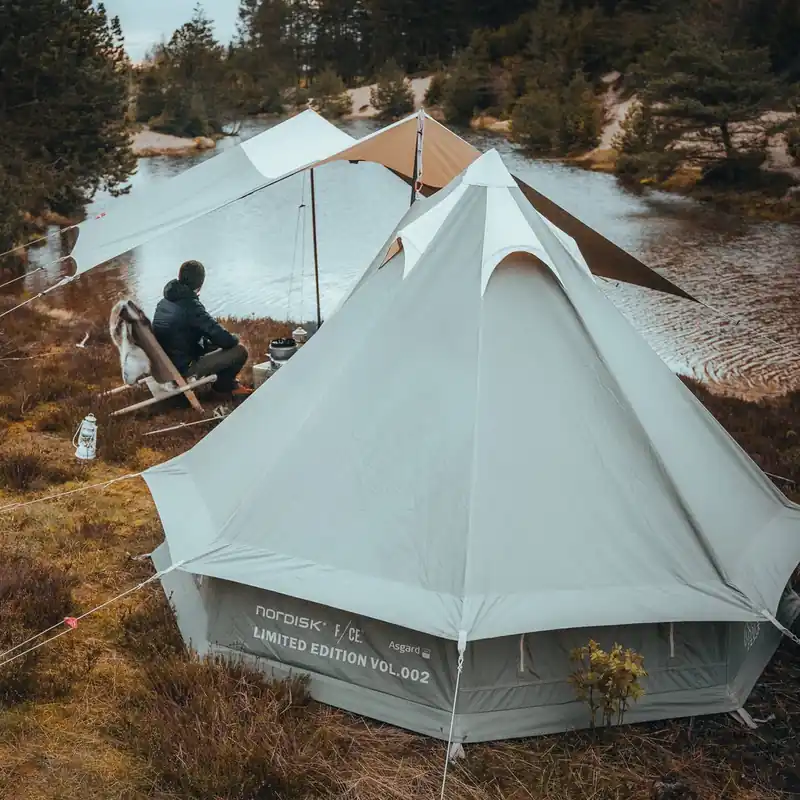 Top-Angebot F/CE. × Nordisk Asgard 7.2 Glamping Tent 7.2 m² 3 person Sage Green