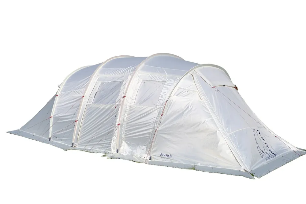 Reisa 6 PU Zelt mit Bodenschürze 6 Personen White Geprüft