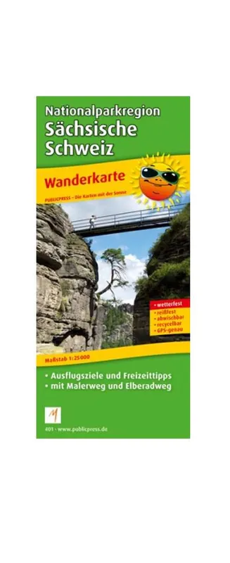 Neu Wanderkarte NP Sächsische Schweiz