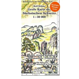 Wanderkarte Sächsische Schweiz Markenprodukt