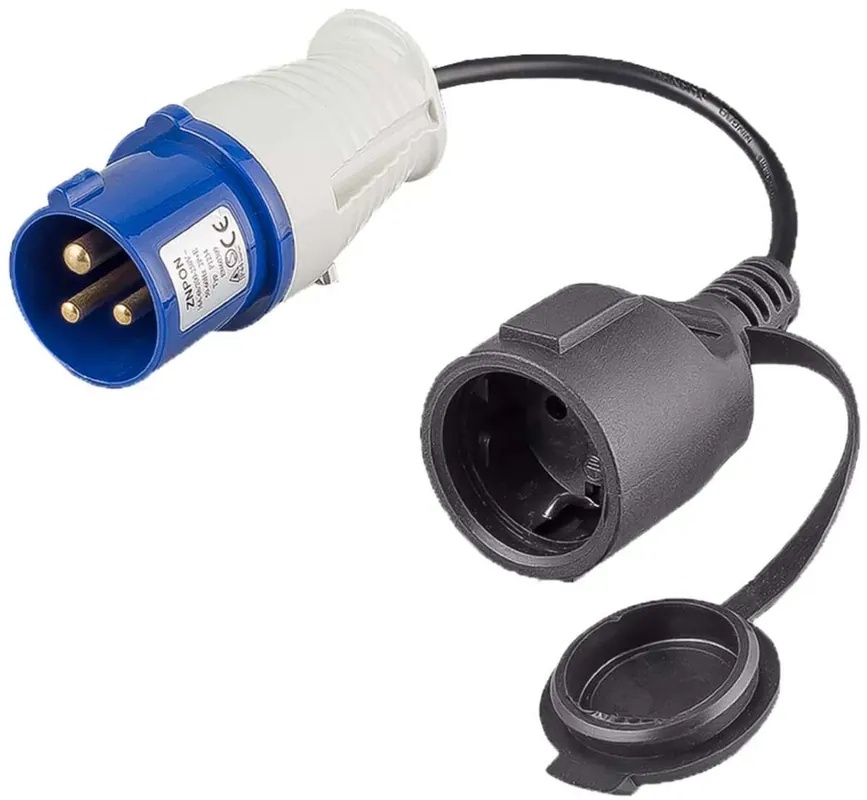 Adapter CEE-Stecker/ Schukokupplung Sichere Zahlung