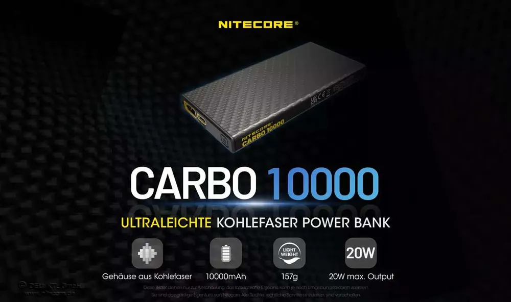 Powerbank Carbo10000 Heißes Angebot