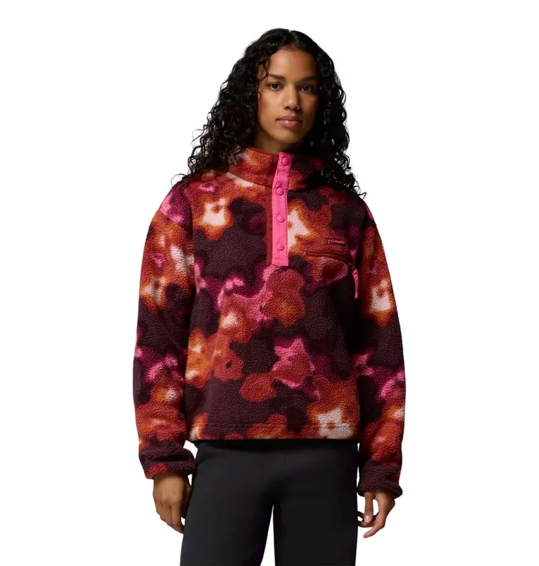 Solange Der Vorrat Reicht Helvetia II Printed Cropped Half Snap Fleece Women