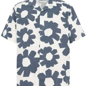 Sale Linen-Mix Printed Shirt Men