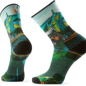 Schnäppchen Hike Targeted Cushion Trail Trekker Print Crew Socks Men