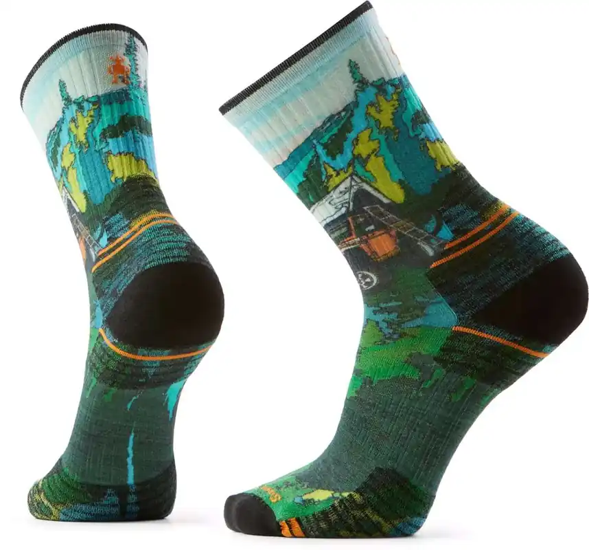 Schnäppchen Hike Targeted Cushion Trail Trekker Print Crew Socks Men