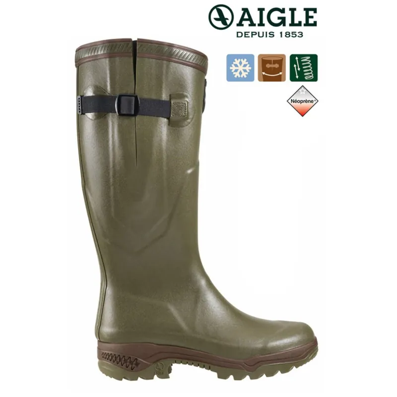 Abverkauf AIGLE Parcours 2 Iso Gummistiefel in khaki - Kälteschutz bis -20 Grad