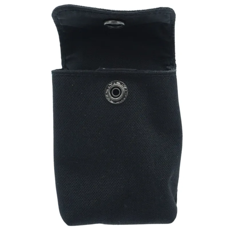 Rabatt Niebling kleine Aufbewahrungstasche 100 x 70 mm schwarz mit Druckknopf und Gürtelschnalle
