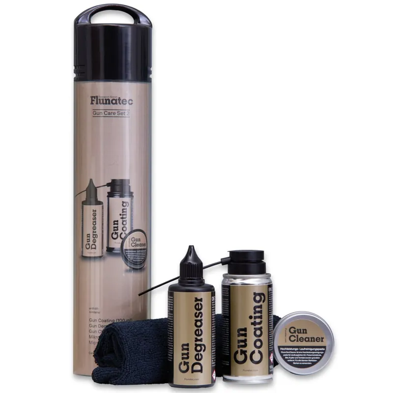 Fluna Tec Waffenpflegeset 2 mit GunCoating, GunCleaner und Degreaser Preiswert