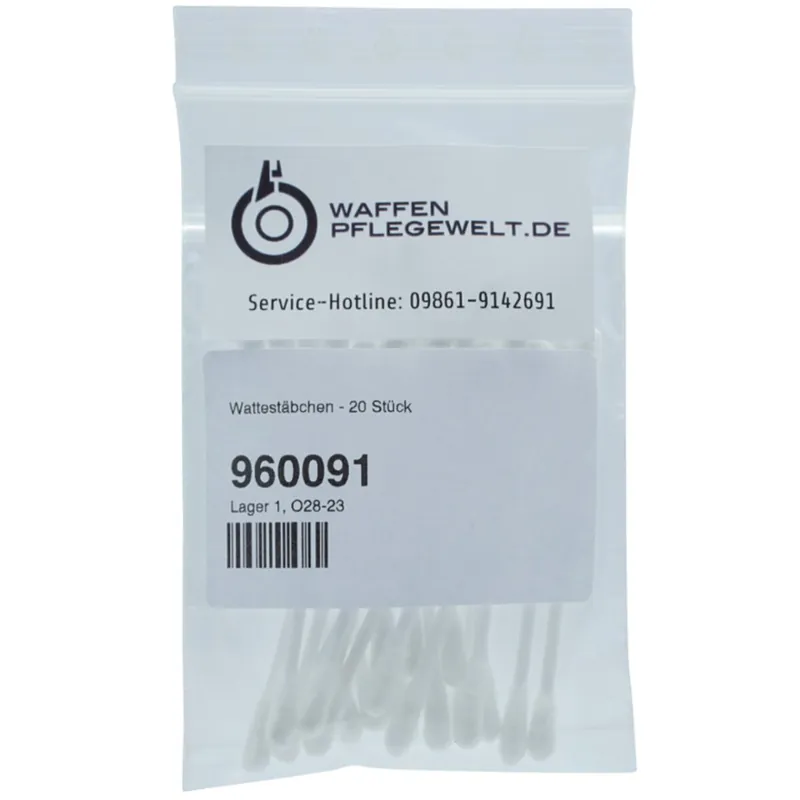 WPW Wattestäbchen 20 Stück zur Waffenpflege Top-Preis