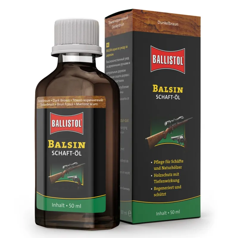 BALLISTOL Balsin Schaftöl dunkelbraun 50 ml Solange Der Vorrat Reicht