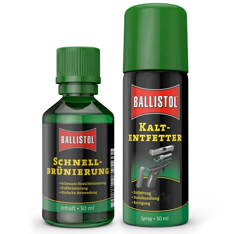 BALLISTOL Brünierset mit Schnellbrünierung und Kaltentfetter 50 ml Schnäppchen