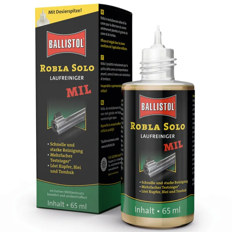 BALLISTOL Robla Solo MIL Laufreiniger mit Dosierspitze – 65 ml Neuheit