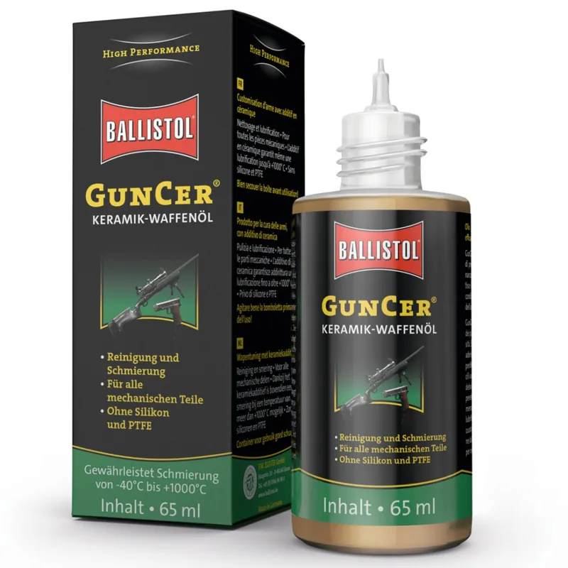 Zertifiziert BALLISTOL GunCer Keramik-Additiv mit Dosierspitze 65 ml
