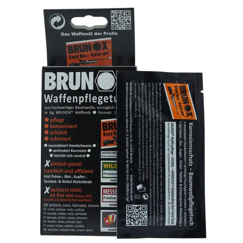 BRUNOX Waffenpflegetuch 18x20cm (5 St.) Markenprodukt