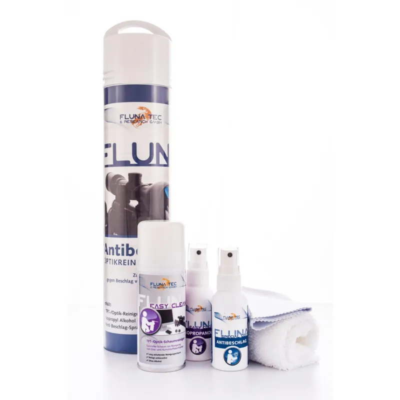 Fluna Tec Antibeschlag-Optikreinigungsset 3 Mega-Angebot