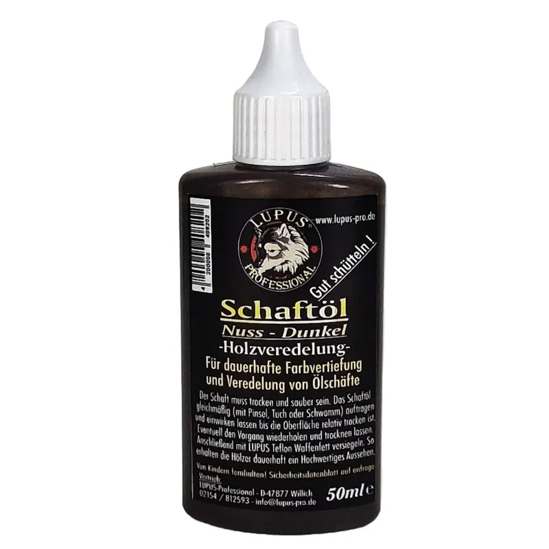 LUPUS Professional Schaftöl Nussbaum dunkel 50 ml Zertifiziert