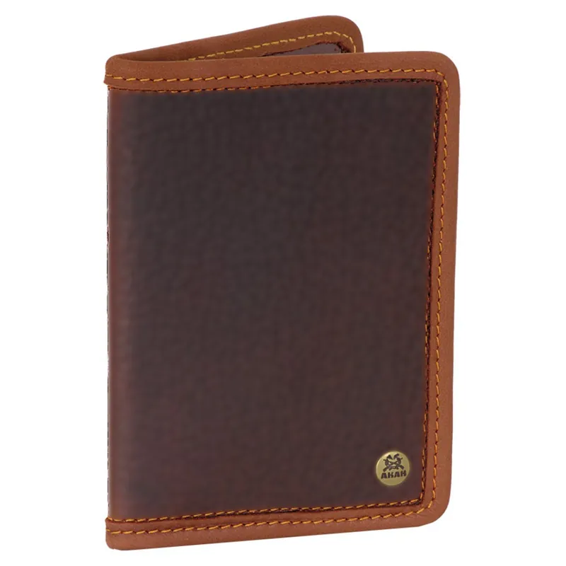 AKAH Jagdscheinetui aus Yak-Leder mit zwei Fächern – 12 × 16 cm Neu