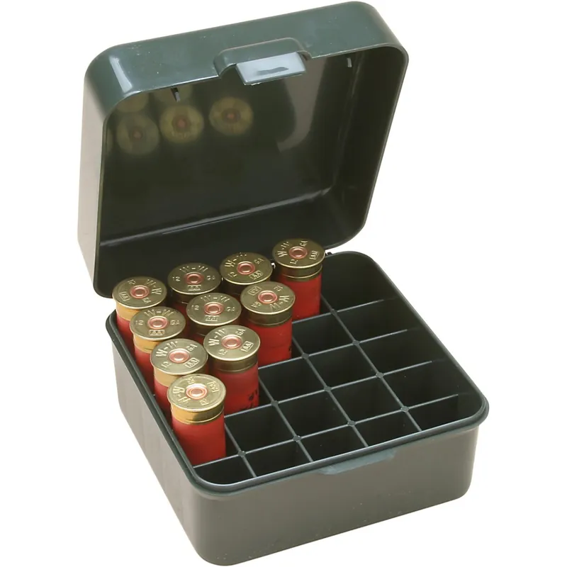 MTM Patronenbox S25D-11 mit Klappdeckel – 25 Patronen Grün Schneller Versand