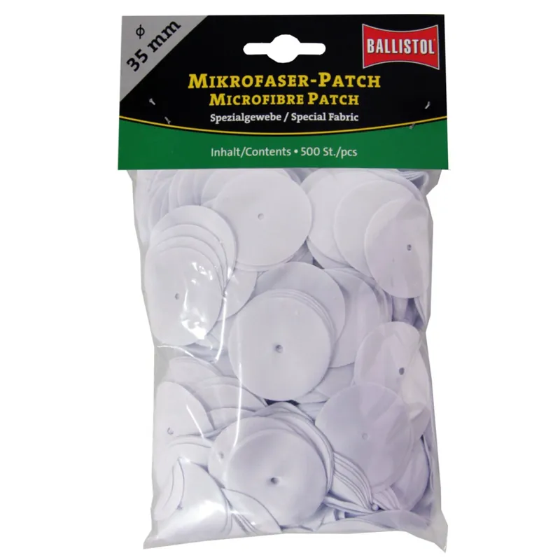 Letzte Chance BALLISTOL Mikrofaser-Patches rund – 35 mm – 500 Stück