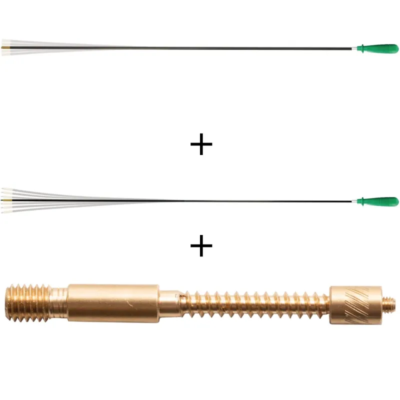 BALLISTOL Carbon-Putzstock Set Langwaffe Ø 5 und 7 mm inkl. Filzadapter Echt