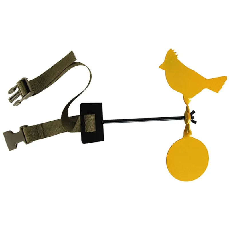 Vogel Zielsilhouette aus Metall mit Befestigungsband Wochenendangebot