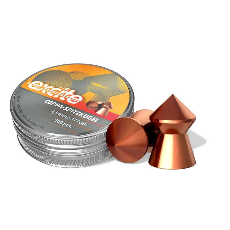 Begrenztes Angebot H&N Excite Coppa Spitzkugeln Diabolos Kaliber 4,5 mm - 500 Stück