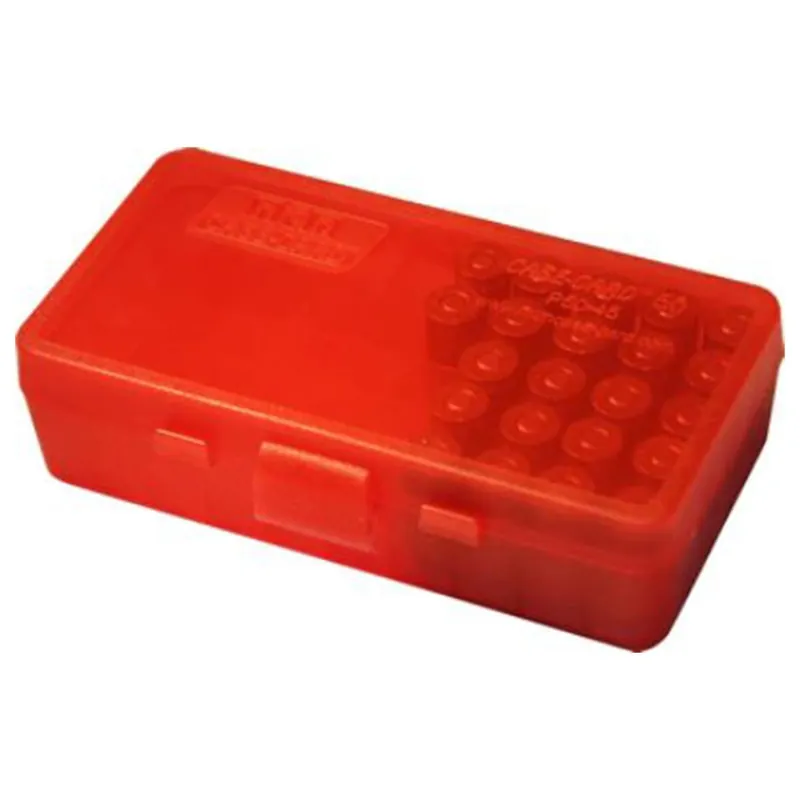 MTM Patronenbox P50-38 mit Klappdeckel – 50 Patronen in 4 Farben Schneller Versand