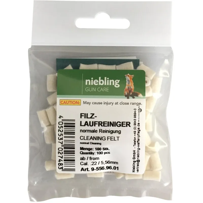 Top-Preis Niebling Filzlaufreiniger Normal – Kaliber .17 bis Schrot 20