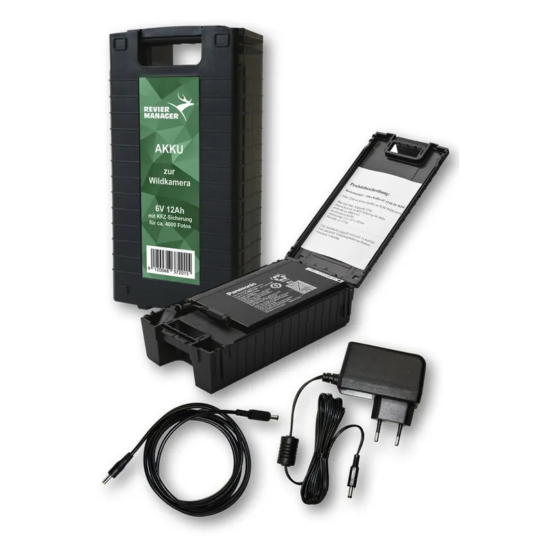 REVIERMANAGER Akku-Koffer-Set für Wildkamera RM4 – 12 Ah Versand Am Gleichen Tag