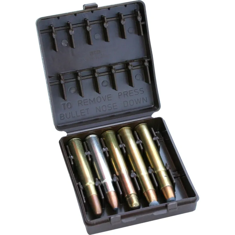 Echt MTM Patronenbox BUF-10-70 mit Klappdeckel – 10 Patronen