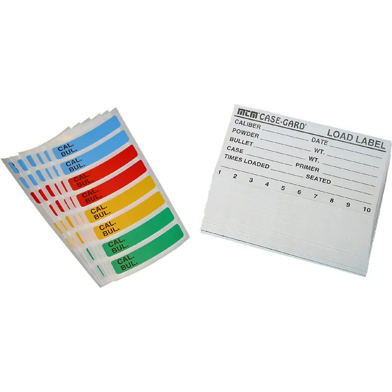 MTM Etiketten für Patronenboxen LL-1 – 50er-Pack Sonderaktion