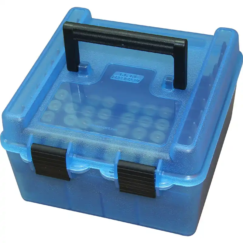 Top-Preis MTM Patronenbox R-100-MAG mit Klappdeckel – 100 Patronen in 2 Farben