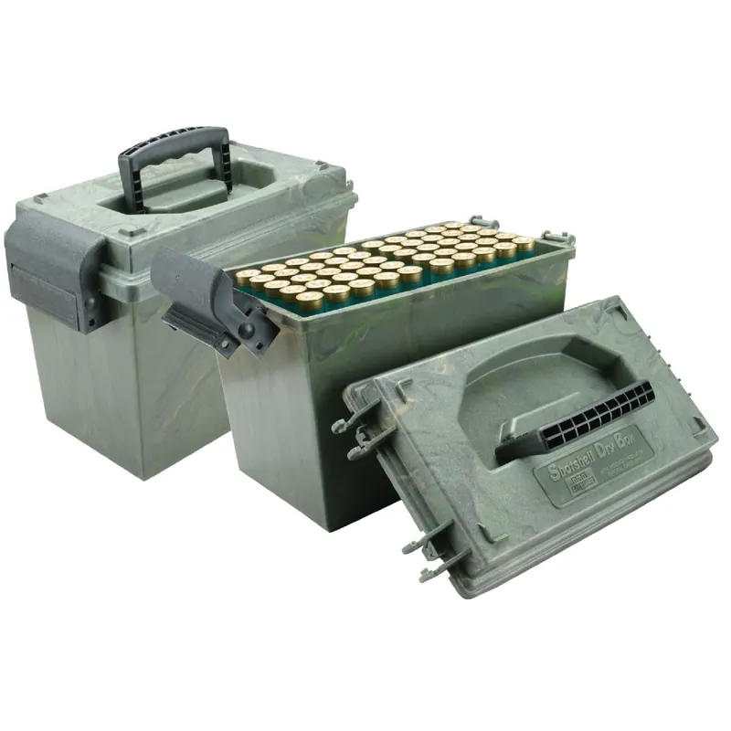 Sonderangebot MTM Munitionsbox SD-100-12-09 – 100 Schrotpatronen – Camo